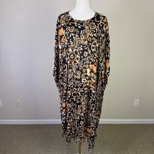 Sante Classics Vintage Ethnic Boho Midi Dress US Women's One Size